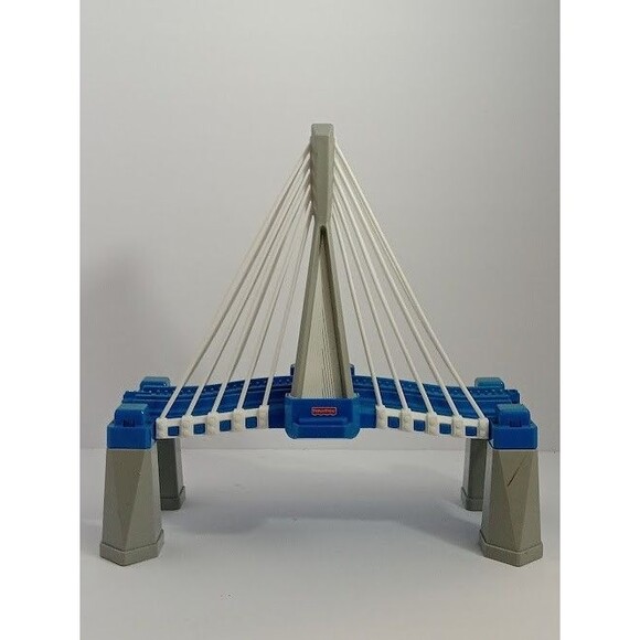 Fisher Price GeoTrax Big City Rainbow Bridge Big Blue Bridge - Picture 4 of 8